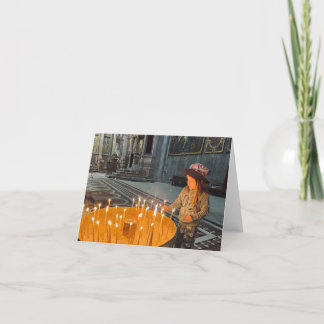 Prayer Candle Tack Kort