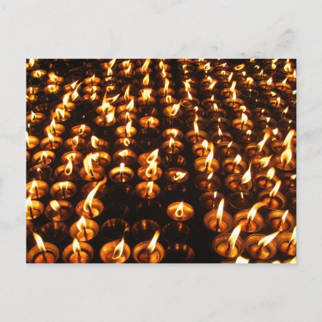 Prayer Candles i Boudhanath Vykort (Framsida)