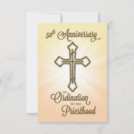 Prayer Card 50-årsjubileum Ordination Tack Kort