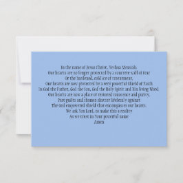 Prayer Card: För att stärka våra trosbekännelser Tack Kort