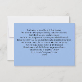 Prayer Card: För att stärka våra trosbekännelser Tack Kort