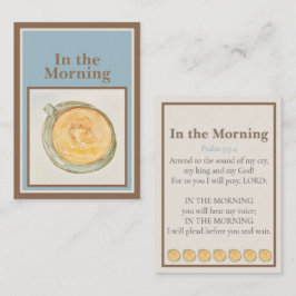 Prayer Card: In the Morning — Psalm 5:3-4 Anteckningskort