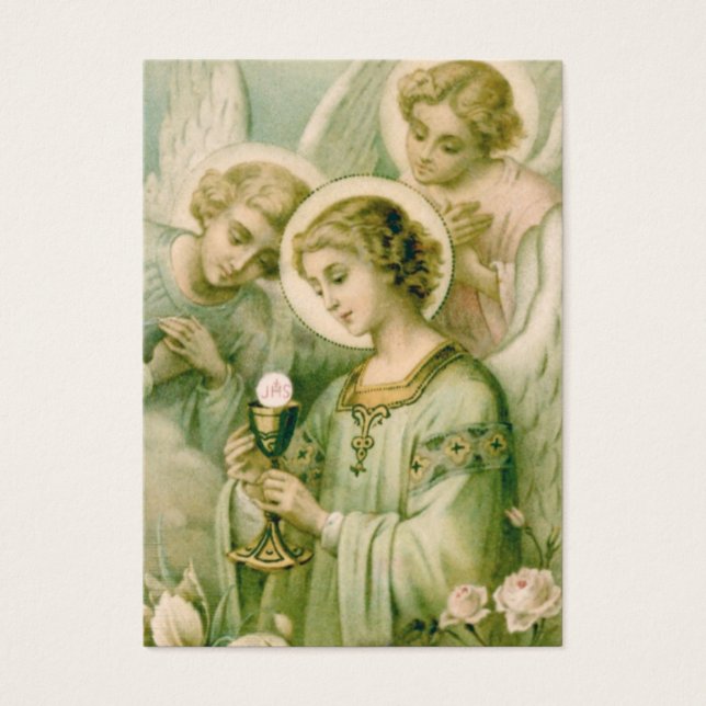 Prayer Card: Min själ sköter slöjan Visitkort (Framsidan)