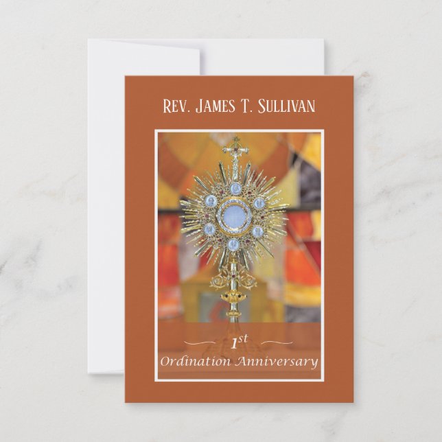Prayer Card Namn 1:a Ordningsannonsdag, värd Tack Kort (Framsida)
