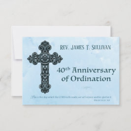 Prayer Card Namn 40:e ordnings-årsdagen Kor Tack Kort