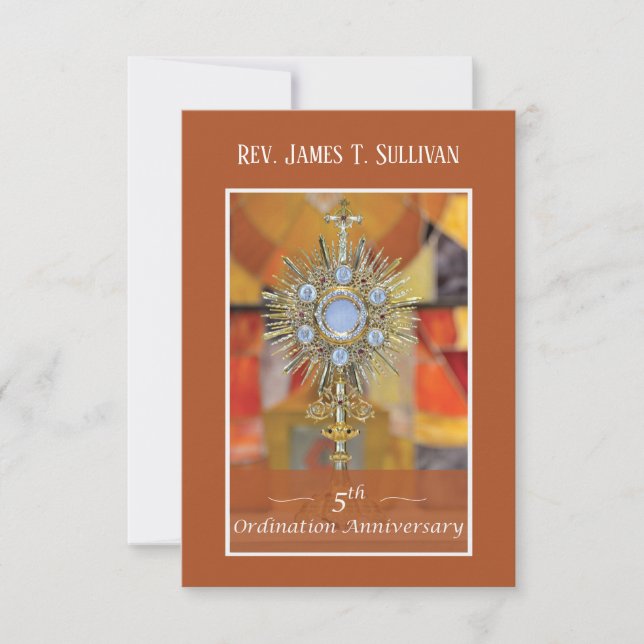Prayer Card Namn 5:e ordningsfirman - värd Tack Kort (Framsida)