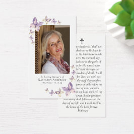 Prayer Card | Rosa Butterflies Kor Visitkort