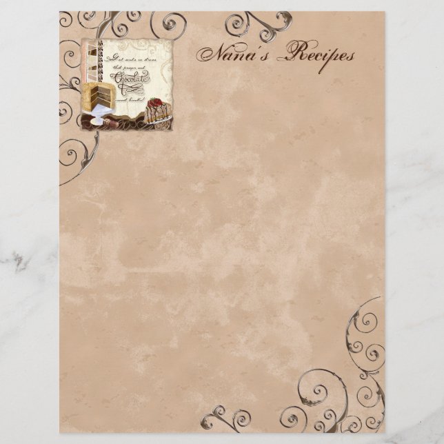 Prayer & Chocolate Womans receptsidor för Binder (Framsida)