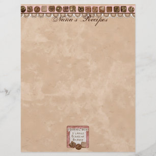 Prayer & Chocolate Womans receptsidor för Binder