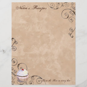 Prayer & Chocolate Womans receptsidor för Binder