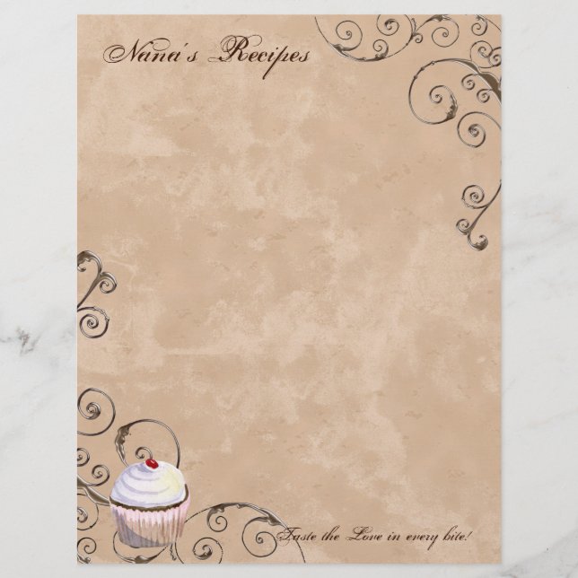 Prayer & Chocolate Womans receptsidor för Binder (Framsida)