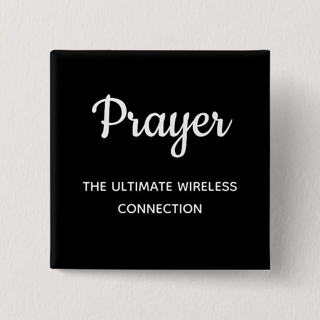 Prayer Coola Chalkboard Stil Christian Typography Knapp (Framsida)