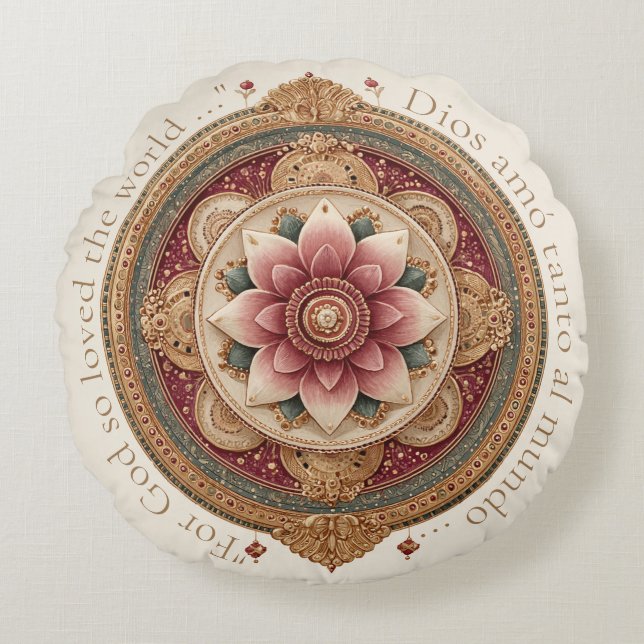 Prayer Cushion, Rund Kudde (Framsidan)