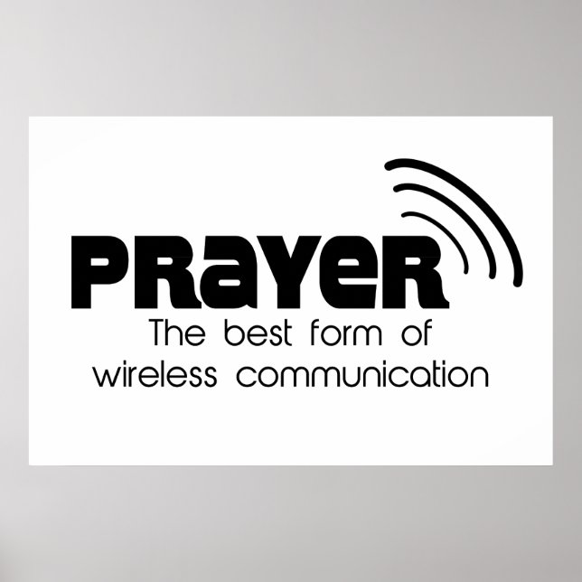Prayer den bästa formen av kommunikation Poster (Framsidan)