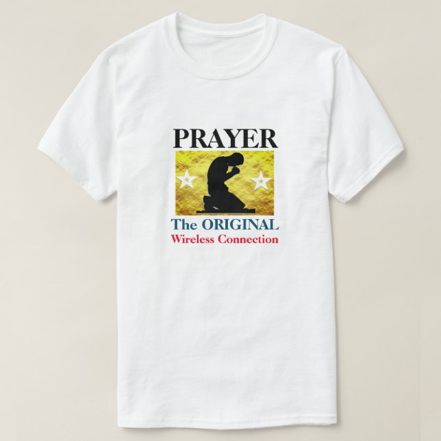 Prayer - Den ursprungliga anslutningen till Trådlö T Shirt (Design framsida)