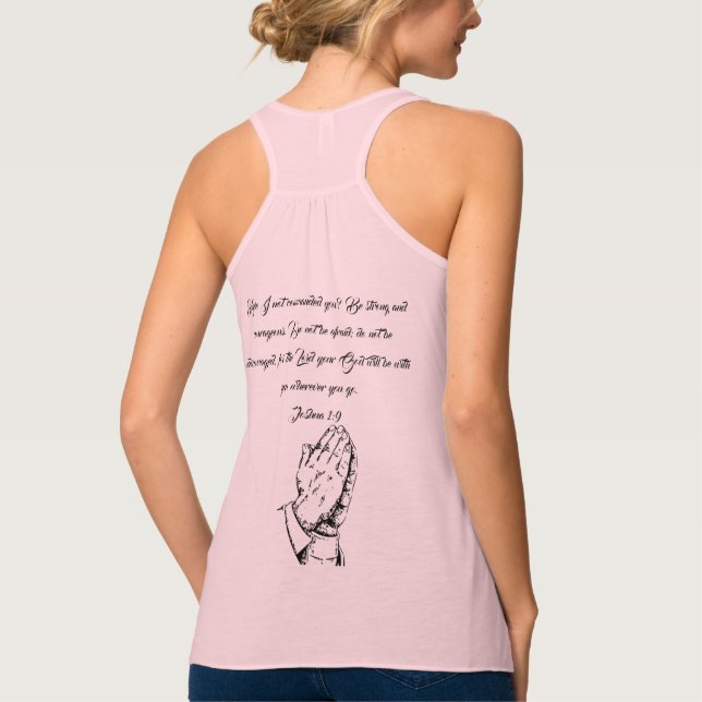 Prayer Faith Tro Mode Destiny's Destiny Linne Med Racerback (Baksida)