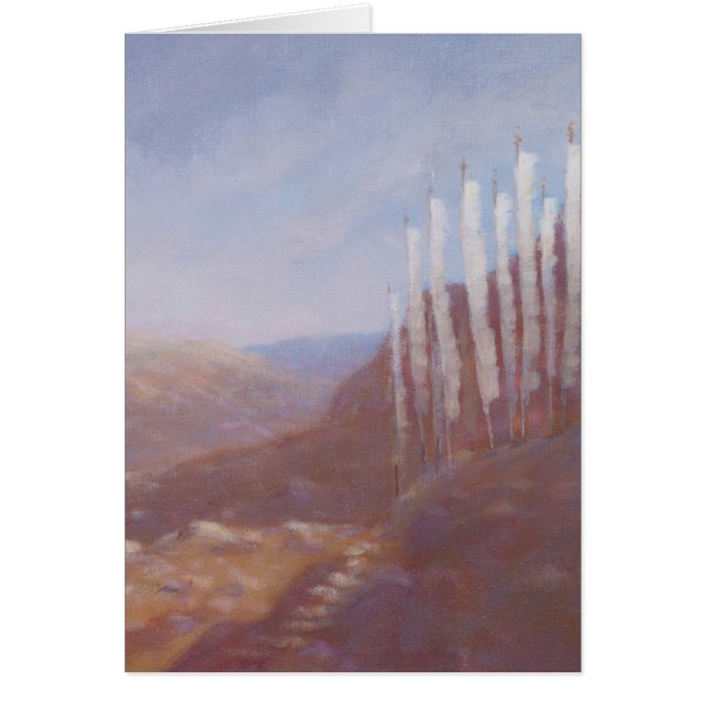 Prayer Flaggor Bhutan 2012 Hälsningskort (Framsidan)