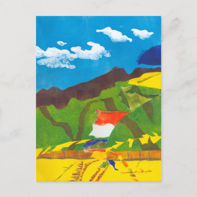 Prayer Flaggor II Vykort (Framsida)