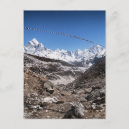 Prayer Flaggor & Snowy Mountains (Himalayas) Vykort