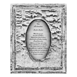 Prayer för återställande perfect poster