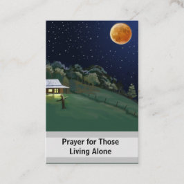 Prayer för de levande ensamerna visitkort