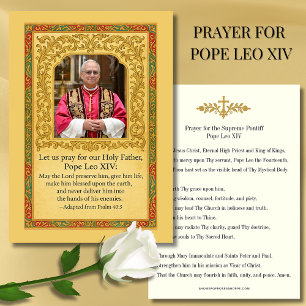 Prayer för den högste Pontiff-påven Leo XIV Heli