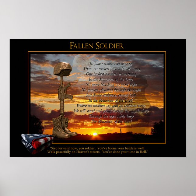 Prayer för en Fallen Soldier Poster (Framsidan)