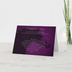 Prayer for Energy Greeting Card Kort
