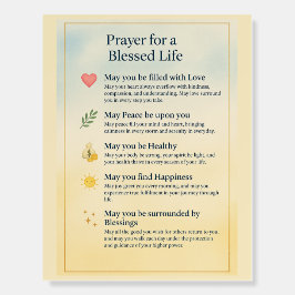 Prayer för ett välsignat liv - inspirationsskum