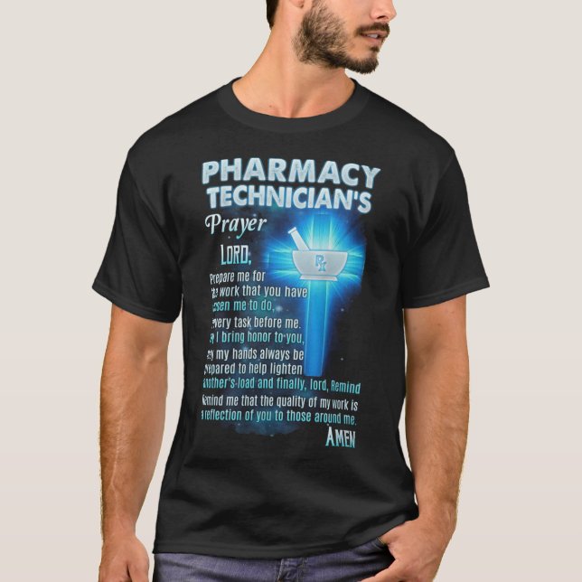 Prayer för farmaceuter t shirt (Framsida)