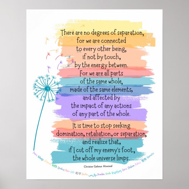 Prayer för fred poster (Framsidan)