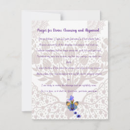Prayer för gudomlig rengöring och justering julkort