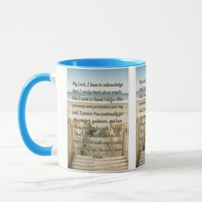 Prayer för Guds Änglar 2-Tone Mugg (Vänster)