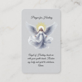 Prayer för öronkort för läkning visitkort