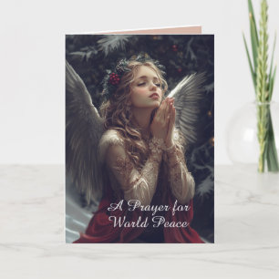 Prayer for Peace Greeting Card Kort