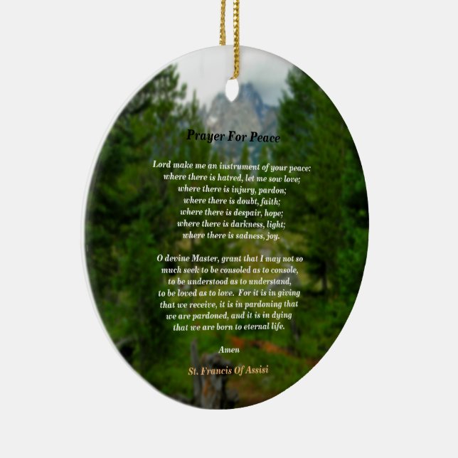 Prayer for Peace Julgransprydnad Keramik (Höger)