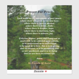 Prayer for Peace Klistermärken