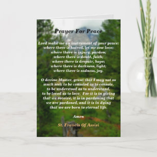 Prayer for Peace Kort