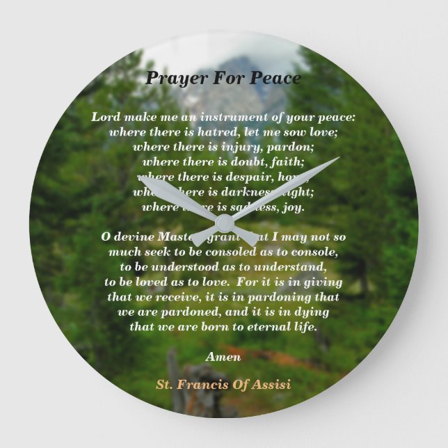 Prayer for Peace Stor Klocka (Framsida)