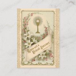 Prayer för präster med St. Therese Heliga Card Visitkort