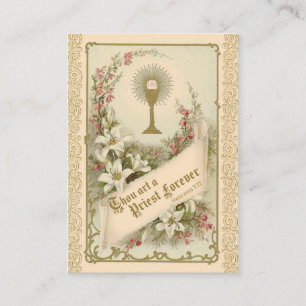 Prayer för präster med St. Therese Heliga Card Visitkort