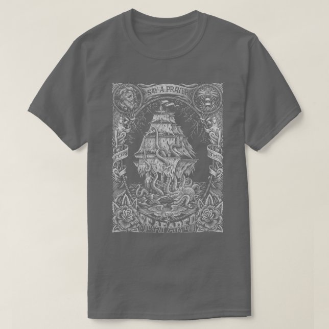 Prayer för sjömannen t shirt (Design framsida)