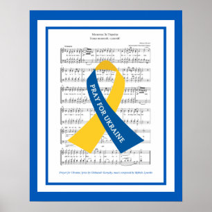 Prayer för Ukrainas Hymn Lakan Music Poster