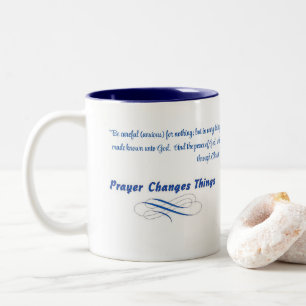 PRAYER förändrar Sak Kaffe Mugg