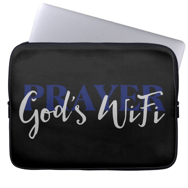 PRAYER Guds WiFi Laptop Sleeve (Framsidan)