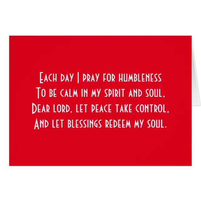 Prayer Hälsningskort (Framsidan Horizontal)