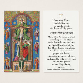 Prayer Heliga Card för katolsk präst-Religiösa Visitkort