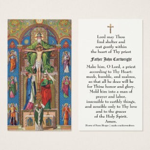 Prayer Heliga Card för katolsk präst-Religiösa Visitkort