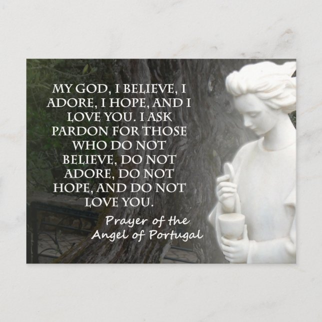 Prayer i Portugals ängel. Vykort (Framsida)