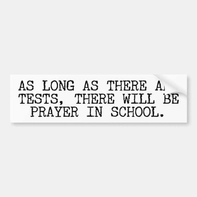 Prayer i skolan bildekal (Framsidan)